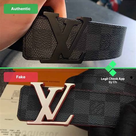 louis vuitton damier belt real vs fake|louis vuitton knockoff belt.